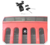 Unifizz Cerradura para capó de coche para Jeep Wrangler JK JKU 2007-2017 para Sahara Sport Rubicon y para Unlimited - Seguridad y antirrobo