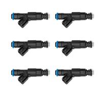 Unifizz -Inyector de combustible 4 agujeros 6 piezas | Sustituye al número 0280155784, 4854181, 280155784, 4667938 para 1999-2004 para Jeep for Cherokee Wrangler 4,0 l para Dodge Ram 1500 2500 3500