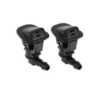 Unifizz Kit de boquillas de limpiaparabrisas para Jeep Wrangler 2018-2020 y Gladiator 2020-2021 - Boquilla de pulverización para parabrisas delantero, OEM # 68293025AA, paquete de 2, color negro