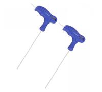 Unifizz Llave hexagonal métrica con mango en T de 1,5 mm, llave hexagonal de doble cabeza plana, llave Allen de acero Cr-V, 2 piezas