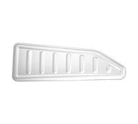 Unifizz Reposapiés de aleación de aluminio para coche, cubierta antideslizante para pedal muerto, tono plateado para J-e-e-p Renegade 2015-2020