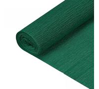 Unifizz Serpentinas de papel crepé de 7.5 pies de largo y 20 pulgadas de ancho, para fiestas de cumpleaños, bodas, festivales de Navidad, decoración, manualidades, color verde, 2 unidades