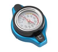 Unifizz Tapa de radiador termostática azul, tapa termostática universal para tanque de agua, a prueba de fugas, con medidor de temperatura (cabeza grande de 1,1 bar)