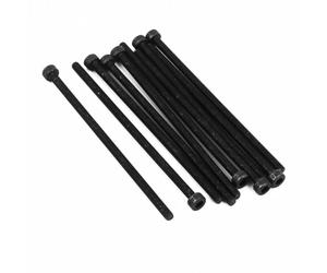 Unifizz Tornillos de cabeza hexagonal M3 x 70 mm, rosca completa, aleación de acero de grado 12.9, acabado de óxido negro, tornillos Allen, 10 unidades