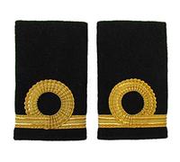 Uniform Store London Epaulette Merchant Navy Third Officer Third Mate Slip On Round Curl, dorado, 90