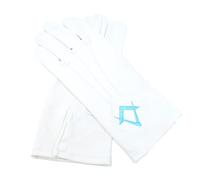 Uniform Store London Masonic Regalia 100% algodón blanco Craft Masonic Square & Compass Lodge Guantes, Multicolor, Talla única