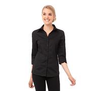 Uniform Works B314-M - Camisa para mujer, talla M, color negro