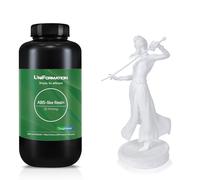 Uniformation Resina de impresora 3D ABS como resina dura para piezas de ingeniería, alta precisión, no frágil 1000 g (blanco)