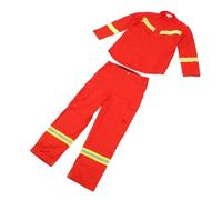 Uniforme de Bombero, Traje de Rescate de Bombero, Tipo Dividido a Prueba de Viento para Soldadura y Extinción de Incendios (XL (180cm))