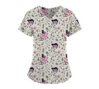 Uniforme de enfermería hospitalaria con Estampado Animal, Bata quirúrgica, Accesorios, pediátricos, clínicos(Color1,XL)