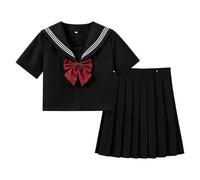 Uniforme de marinero japonés, traje tradicional con , disfraz japonés para niñas, uniforme de marinero, para teatro, cosplay, eventos, reuniones, , niños, jóvenes