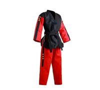Uniforme de Taekwondo de manga larga for niños y adultos, trajes de artes marciales Dobok de Taekwondo(M-150CM)