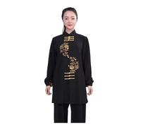 Uniforme de Tai Chi Traje de Kung Fu Unisex con Bordado de dragón, Uniforme de Artes Marciales con diseño de Tai Chi, Conjunto de Ropa de práctica de Manga Larga(Color:6,XL)