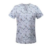Uniforme Enfermera Camisetas de uniforme médico for clínicas veterinarias, hospitales, enfermería, odontología, cirugía(Color 10,L)
