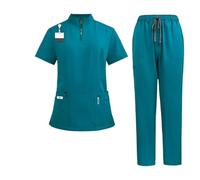 Uniforme Enfermera Uniformes médicos Unisex for enfermera con cuello en V, conjunto de uniformes for mujeres, ropa trabajo for médico Hospital, Uniforme Trabajo for cirugía Dental y Oral(Color 4,S)