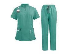Uniforme Enfermera Uniformes médicos Unisex for enfermera con cuello en V, conjunto de uniformes for mujeres, ropa trabajo for médico Hospital, Uniforme Trabajo for cirugía Dental y Oral(Color 7,M)