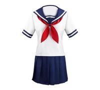 Uniforme escolar japonés - Traje de falda de cosplay JK, traje de estudiante de anime lindo estilo académico de manga corta | Ropa de de Halloween para niñas y mujeres, ropa diaria