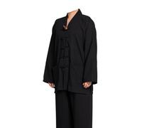 Uniformes de artes marciales tradicionales, Traje Chino Hombre Negro Azul Varias Tallas(Black,XL)