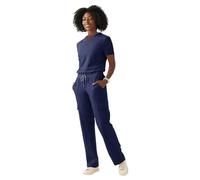 Uniformes para el Personal de enfermería Uniforme médico de Manga Corta for Mujer, Conjunto Hospital, Uniforme Tienda Mascotas, Tops y Pantalones(Color 16,M)