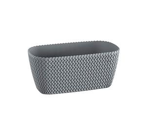 UniFramPro Prosperplast Maceta Rectangular 7,4L Splofy de plastico en Color Gris, 39,7 (Largo) x 18 (Ancho) x 14,5 (Alto) cms