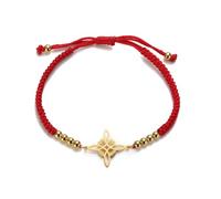 unift Brujas Nudo Pulsera para Mujeres Hombres de Acero Inoxidable Mágico Nudo de Bruja Brujería con Una Cuenta de Colorido Tejido Ajustable Wiccan Joyería (oro-R-1)