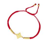 unift Brujas Nudo Pulsera para Mujeres Hombres de Acero Inoxidable Mágico Nudo de Bruja Brujería con Una Cuenta de Colorido Tejido Ajustable Wiccan Joyería (gold-R 2)