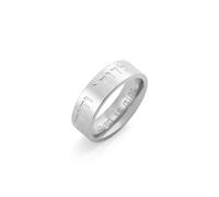 unift Canción de Salomón Mi Amado es Mío Anillo para Hombres Mujeres Acero Inoxidable Judío Cábala Hebreo Oración Banda Anillo Religioso Amuleto Joyería (Plata, 8)