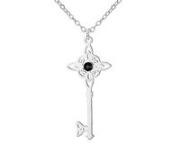 UNIFT Collar de Llave con Nudo de Brujas para Mujeres de Acero Inoxidable Colgante de Nudo Mágico de Bruja Joyería Celta de Brujería Regalos Amuleto, talla única, No es una piedra preciosa