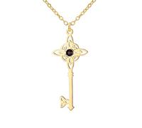 UNIFT Collar de llave de nudo de bruja para mujer, de acero inoxidable, colgante de nudo mágico de bruja, joyería celta, amuleto de regalo, talla única, Acciaio inossidabile, No es una piedra preciosa