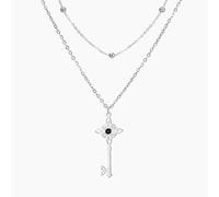 UNIFT Collar de llave de nudo de bruja para mujer, de acero inoxidable, colgante de nudo mágico de bruja, joyería celta, amuleto de regalo, talla única, Acciaio inossidabile, No es una piedra preciosa