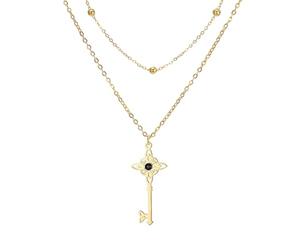UNIFT Collar de Llave de Nudo de Brujas para Mujeres de Acero Inoxidable Colgante de Nudo Mágico de Bruja Joyería Celta de Brujería Regalos Amuleto, talla única, No es una piedra preciosa