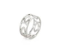 unift Jesús Pez Anillos Para Hombres Mujeres Acero Inoxidable Esqueleto Estilo Cristiano Simbolo Jesus Fish Anillos Fe Joyeria (Plata 1, 10)