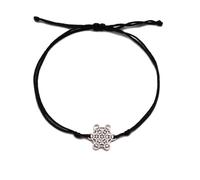 UNIFT Metatron's Cube Pulsera para mujeres y hombres, acero inoxidable, estilo geométrico sagrado, sellos de arcángel, pulsera de doble cuerda, amuleto, joyería de regalo, one size, No es una piedra