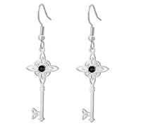 UNIFT Pendientes de nudo de bruja para mujer, de acero inoxidable, colgante de nudo mágico de bruja, joyería celta, amuleto de regalo, Talla única, Acero inoxidable, Sin piedra preciosa