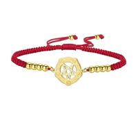 unift Pulsera celta con pentagrama para mujer y hombre, colgante gótico de acero inoxidable con pentagrama, regalo de cumpleaños para seres queridos y amigos. (oro-R)