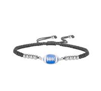 UNIFT Pulsera de fútbol americano para mujer, de acero inoxidable, ajustable, con diseño de casco de fútbol, joyería deportiva, regalo para los amantes del fútbol