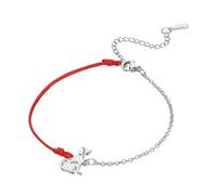 UNIFT Pulsera de signos del zodiaco para mujer, cuerda tejida a mano combinada con cadena ajustable de acero inoxidable, regalo de cumpleaños único y personalizado para tu ser querido, Aries, Acero