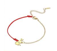 UNIFT Pulsera de signos del zodiaco para mujer, cuerda tejida a mano combinada con cadena ajustable de acero inoxidable, regalo de cumpleaños único y personalizado para tu ser querido, Virgo, Acero