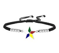 UNIFT Pulsera drusa de estrella de cinco colores para mujer, acero inoxidable, religiosa, cultural, drusa, símbolo de fe, regalo para familiares y amigos drusos, One Size, Acero inoxidable, Sin piedra