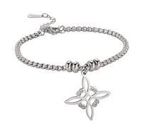 unift Pulsera Para las Mujeres Celta Nudo de Bruja Mágica en Capas Pulsera de Acero Inoxidable Charm Mystic Pulseras Celtas Joyería