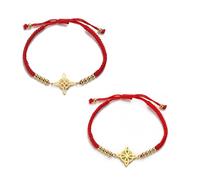 UNIFT Pulsera para mujer, diseño de nudo de bruja celta, pulsera mágica en capas, de acero inoxidable, pulsera de cuerda doble mística, joyería celta, Talla única, Acero inoxidable, No es una piedra