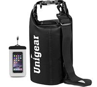 Unigear Bolsa Impermeable de 2 L/5 L/10 L/20 L/30 L/40 L,Bolsa Estanca con Funda para teléfono y Correa Larga Ajustable, para Barcos, Kayak, Pesca, Rafting, natación, Snowboard