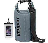 Unigear Bolsa Impermeable de 2 L/5 L/10 L/20 L/30 L/40 L,Bolsa Estanca con Funda para teléfono y Correa Larga Ajustable, para Barcos, Kayak, Pesca, Rafting, natación, Snowboard