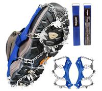 Unigear Crampones Ligeros Nieve y Hielo, 24 Puntas de Acero Senderismo