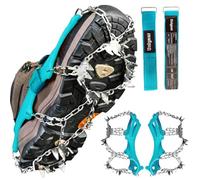 Unigear Crampones Ligeros Nieve y Hielo, 24 Puntas de Acero Senderismo