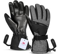 Unigear Guantes de Esquí Impermeable Super Cálido Calientes Nieve Snowboard Pantallas Táctiles AntiViento Antideslizante Esquiar Acampada y Senderismo