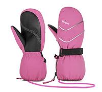 Unigear Guantes de esquí para niños, Manoplas Impermeables y Resistentes al Viento, Guantes de Nieve Transpirables, térmicos, cálidos, Guantes de Invierno para niños y niñas de 2 a 8 años