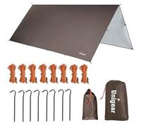 Unigear Lona Anti-Lluvia, Tarp Rain Fly Lona de Tienda Impermeable Refugio de Senderismo Plegable Ligero Impermeable al agua para Acampar y Protección Contra la Lluvia, la Nieve y el Sol