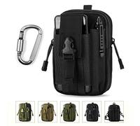 Unigear Riñonera Táctica Hombre, EDC 1000D Bolsa Cintura/Bolsa Multifuncional con Mosquetón para Ciclismo, Senderismo, Montañismo, Correr, Deportes al Aire Libre
