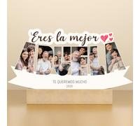 UNIGIFT Regalos Personalizados para Abuela Navidad, Marco de Fotos Personalizado con Foto para Abuelas, Ideas para Regalos Originales para Abuelas, Regalo de Cumpleanos para Mi Abuela